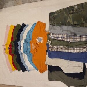 Bundle of Boy's Shorts and T-shirts 18 items